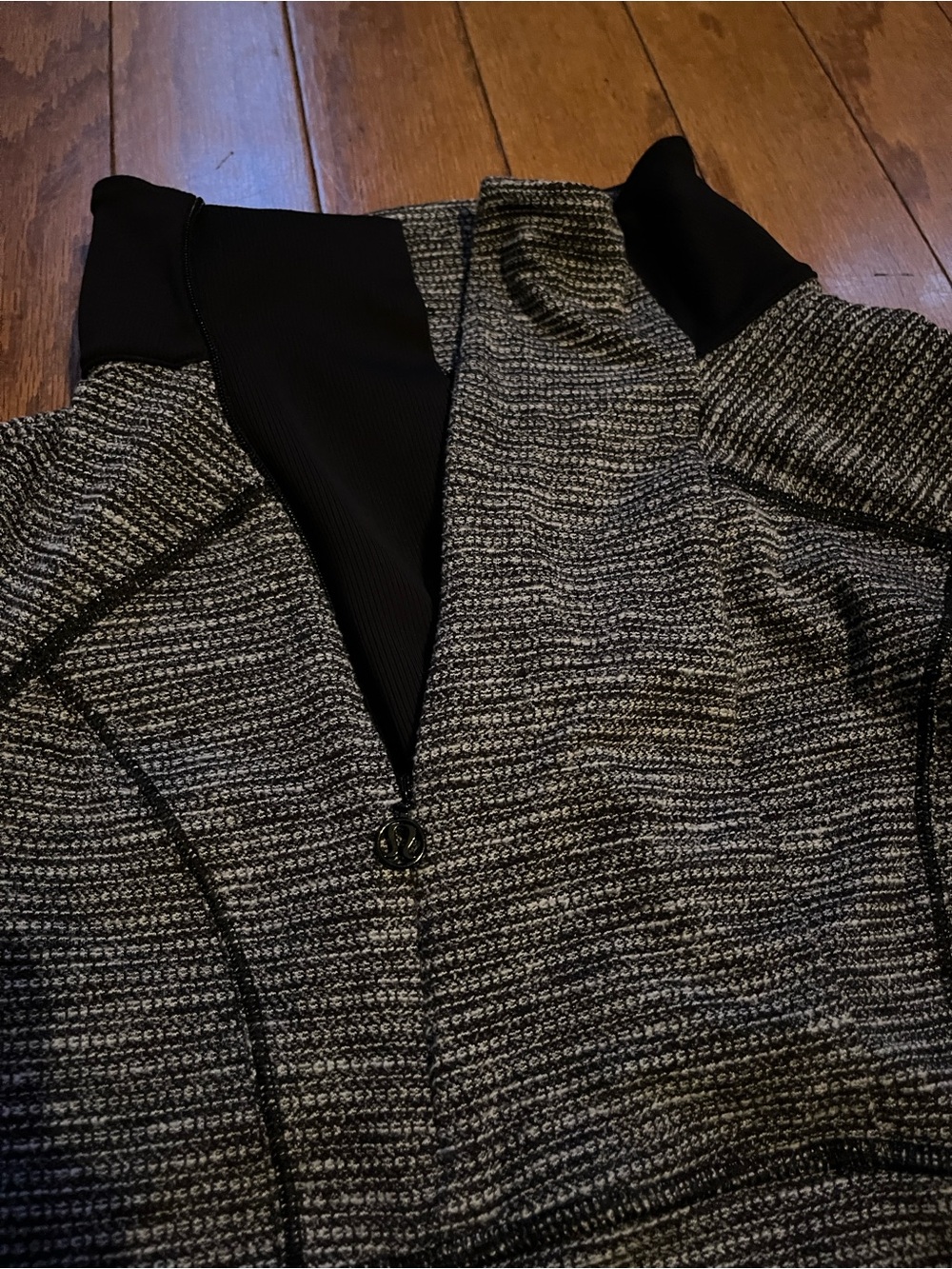 Lululemon athletica Gray and Black Tech-Trim Utility Pullover - Picture 11 of 11